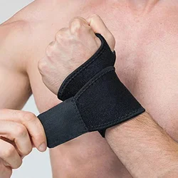 Ergonomic Wrist Support Wrap for Enhanced Comfort and Protection (Black)