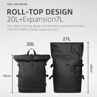 HK Expandable Travel Backpack Men Large Capacity Waterproof 15.6” Laptop Bag Hiking Rucksack Cycling Daypack Bag with USB Port 5