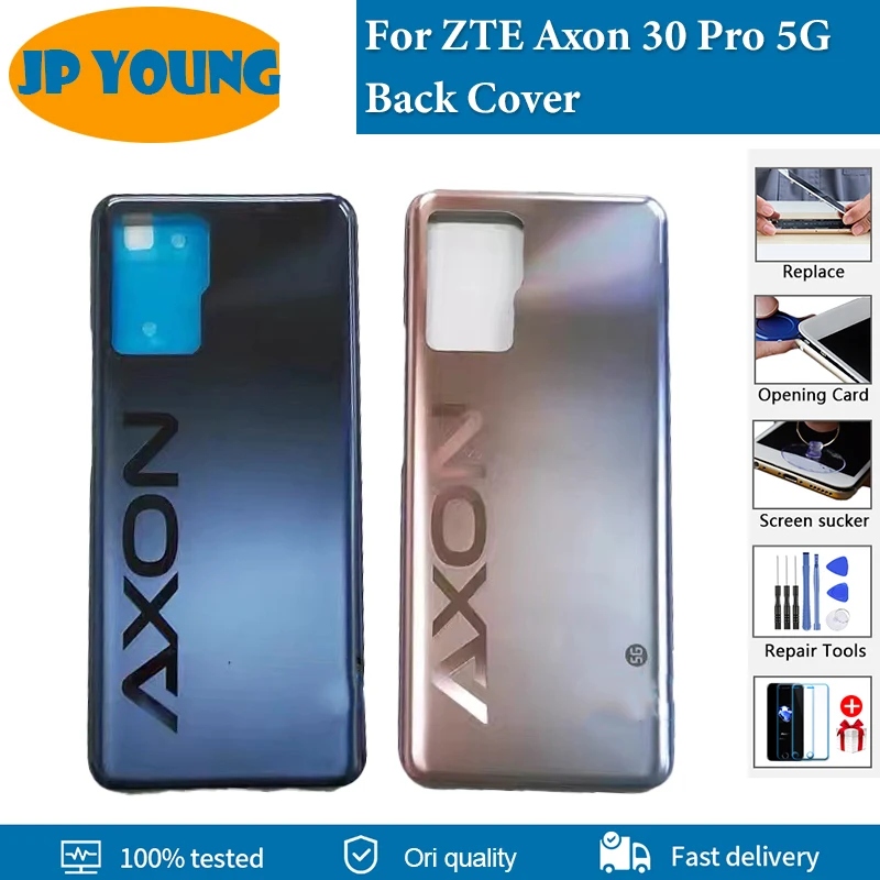 

Original Back Glass For ZTE Axon 30 Pro 5G Back Battery Cover Housing Door Rear Case Replacement For Axon 30Pro A2022 Back Cover