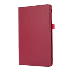 Premium Magnetic PU Leather Stand Case for 11 - Inch Tablet - Elegant and Protective Cover (Rose red)