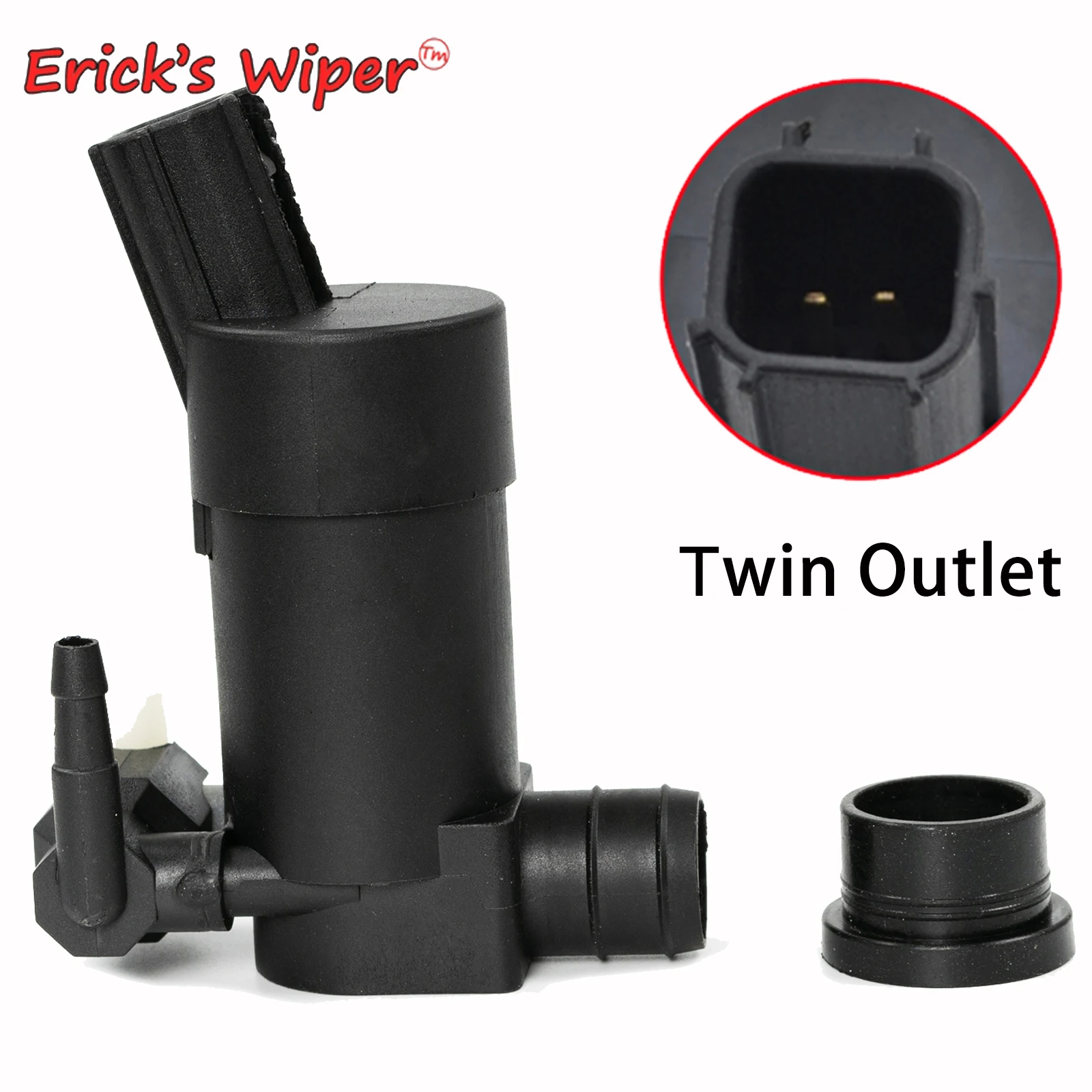 Erick's Wiper Front & Rear Windshield Windscreen Wiper Washer Pump
