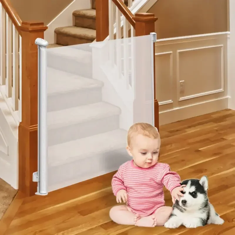 Retractable Safety Gate Baby Protection Guard for Home Stairway Indoor and Outdoor Usage