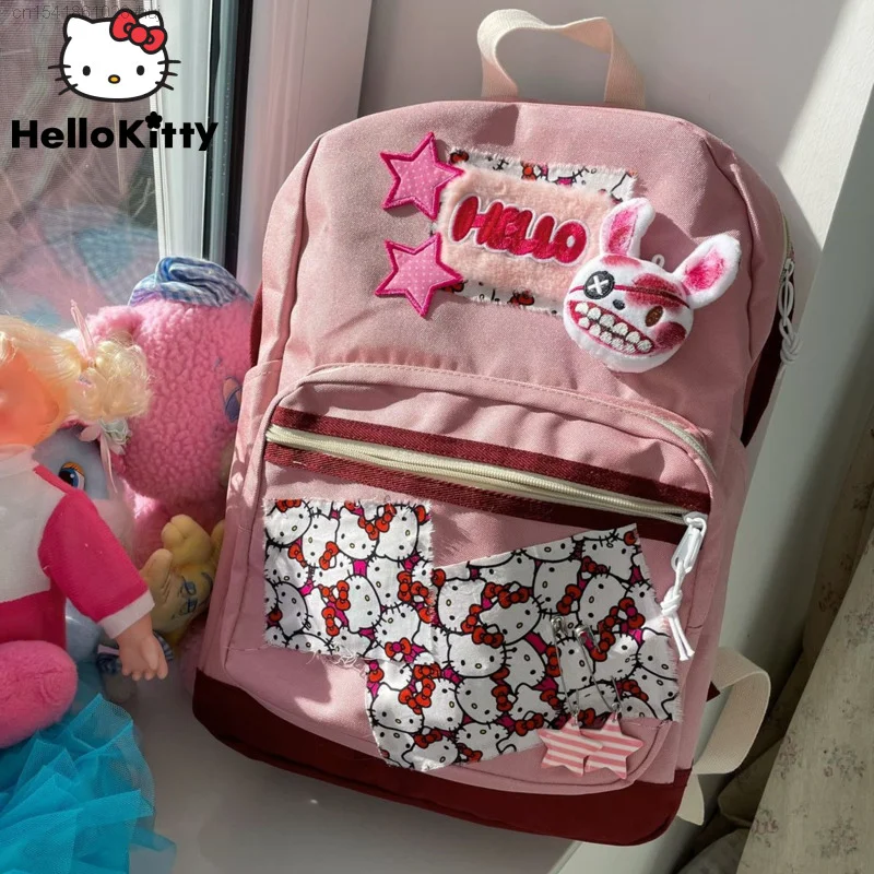 

Женский рюкзак, кровавый кролик, Модный Новый вместительный рюкзак Y2k Kawaii, сумка для ноутбука, дорожная Портативная сумка