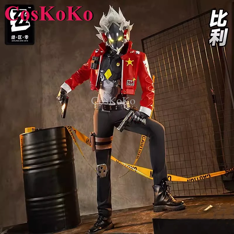 

CosKoKo Billy Cosplay Game Zenless Zone Zero Costume Fashion Battle Uniform Full Set Halloween Party Role Play Clothing S-3XL