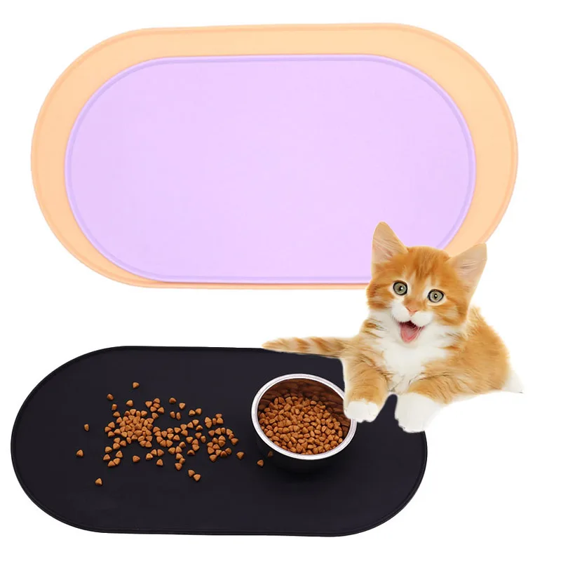 Silicone Pet Feeding Mat Use Durable Reusable Placemat Waterproof