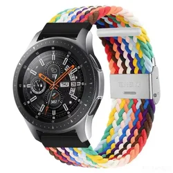Nylon Braided Solo Loop Strap - 20mm/22mm Band - 20mm Universal (Colorful 2)