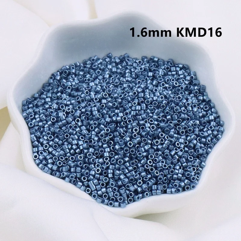 고품질 1.6mm 변색없는 무광 메탈릭 유리 구슬, 수제 DIY 구슬, 루즈 비즈
