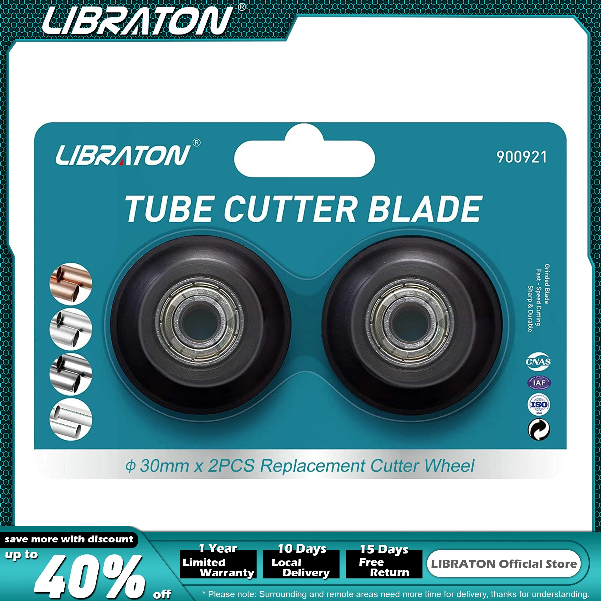 LIBRATON 2Pcs Pipe Cutter Replacement Blade for Pipe Cutter for Cutting