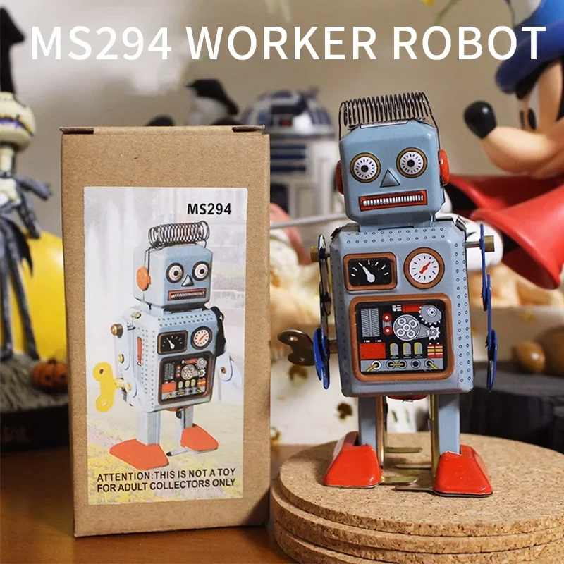 Harilla Robot Baterista De Hojalata A Cuerda - Adorno Vintage Decorativo De 10cm, Juguete Mecánico Para Coleccionistas Y Regalo Original Harilla Robot Baterista De Hojalata A Cuerda - Adorno Vintage Decorativo De 10cm, Juguete Mecánico Para Coleccionistas Y Regalo Original