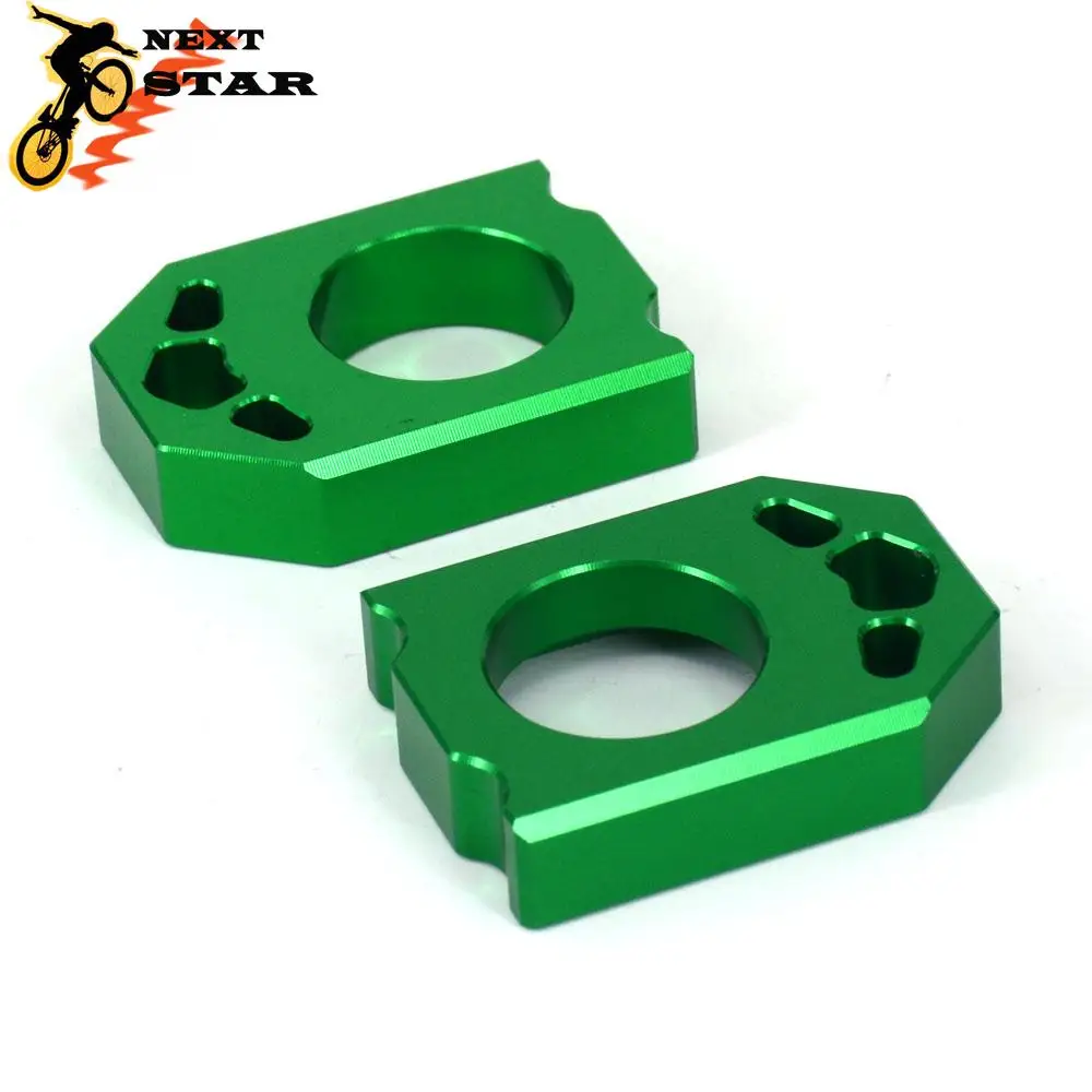 Motorcycle CNC Rear Adjuster Block Chain For KAWASAKI KX125 KX 125 KX250 2003-2008 KX250F 2004- KX450F 2006- KX 250 450