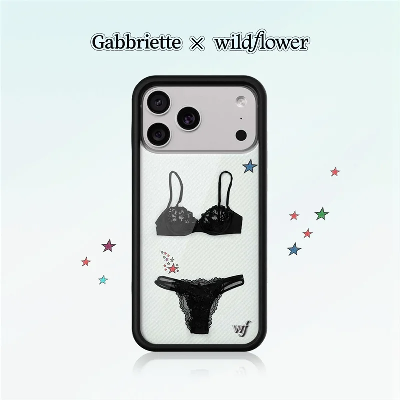 Wildflower Gabbriette Star Fashion Black Pattern Shockproof Phone Case