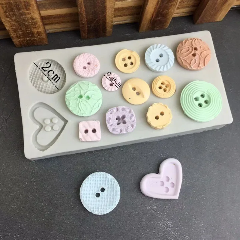 Button Cake Mold Silicone Kitchen Accessories