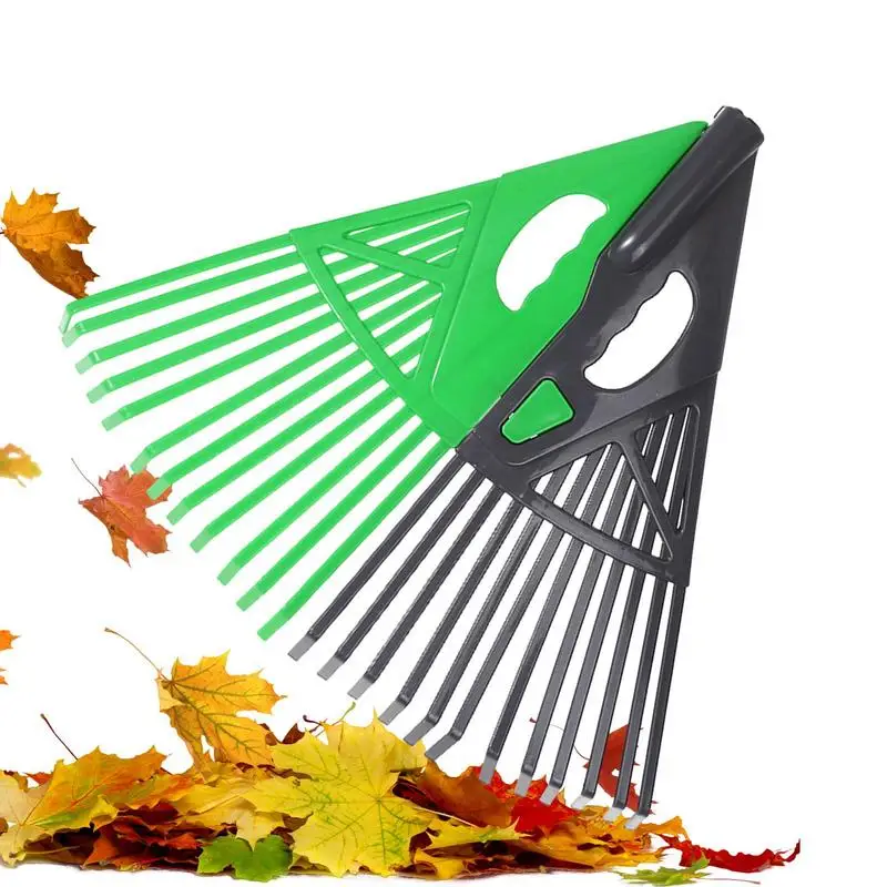 

Выдвижной Веерообразный искусственный инструмент для ухода за лужайкой, водонепроницаемый ручной инструмент для садоводства, для мертвых листьев