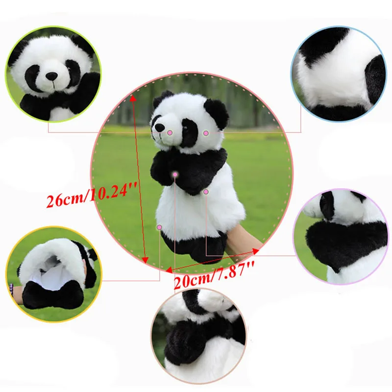 

Small Panda Hand Puppet Children for Easter/Halloween Girls Accessories Funny Gifts Kids Plush for Doll Gift