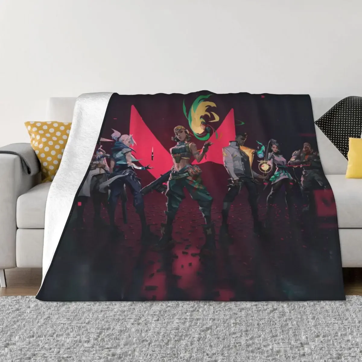

Valorant Game Team Portable Warm Throw Blankets for Bedding Travel