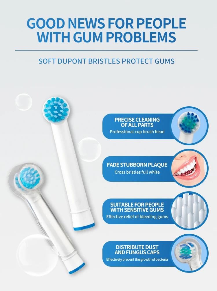 Description Picture 3 of itemReplacement Brush Heads For Oral-B Electric Toothbrush Advance Power/Vitality Precision Clean/Pro Health/Triumph/3D Excel