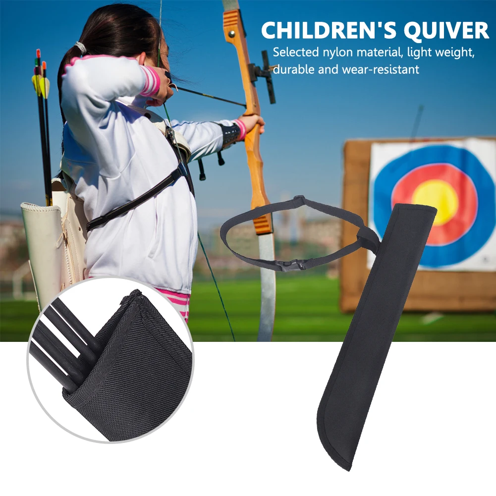 Nylon Archery Arrow Quiver Holder for Kids Bow Hunting Target Practice