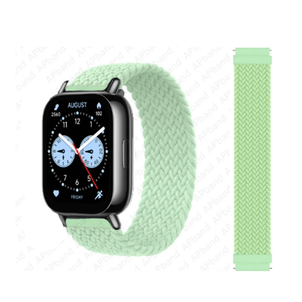 Braided Solo Loop Bracelet Strap for Smartwatch - Compatible with Various Models