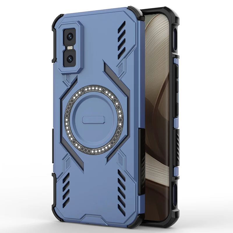 Enhanced Matte PC TPU Shockproof Protective Case with Heat Dissipation and Magnetic Features