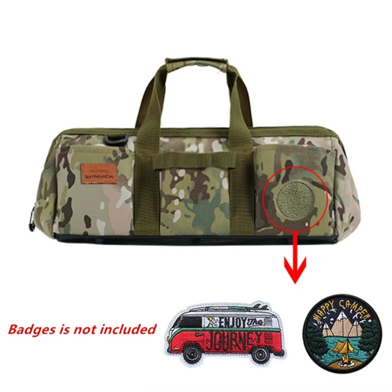 Camping Storage Bag Heavy Duty Tool Waterproof Anti-Fall Multi-Pockets Large Capacity
