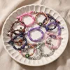 96140-213867.jpg Bracelet personnalisé en forme de cœur, en corde réglable, fait à la main, couleur contrastée, bijoux à la mode, cadeau pour femmes