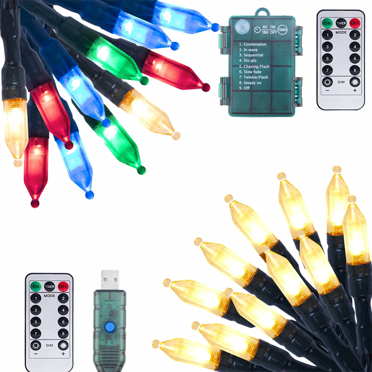 2M/21M LED Lichterketten Grün Draht Weihnachten Baum Straße Lichterkette Girlande Für Outdoor Home Party neue Jahr Hochzeit Decor