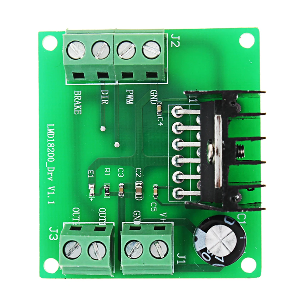 DC PWM 속도 조절식 모터 드라이버 모듈, Arduino용 LMD18200T, 3A 75W, 1PC, 신제품