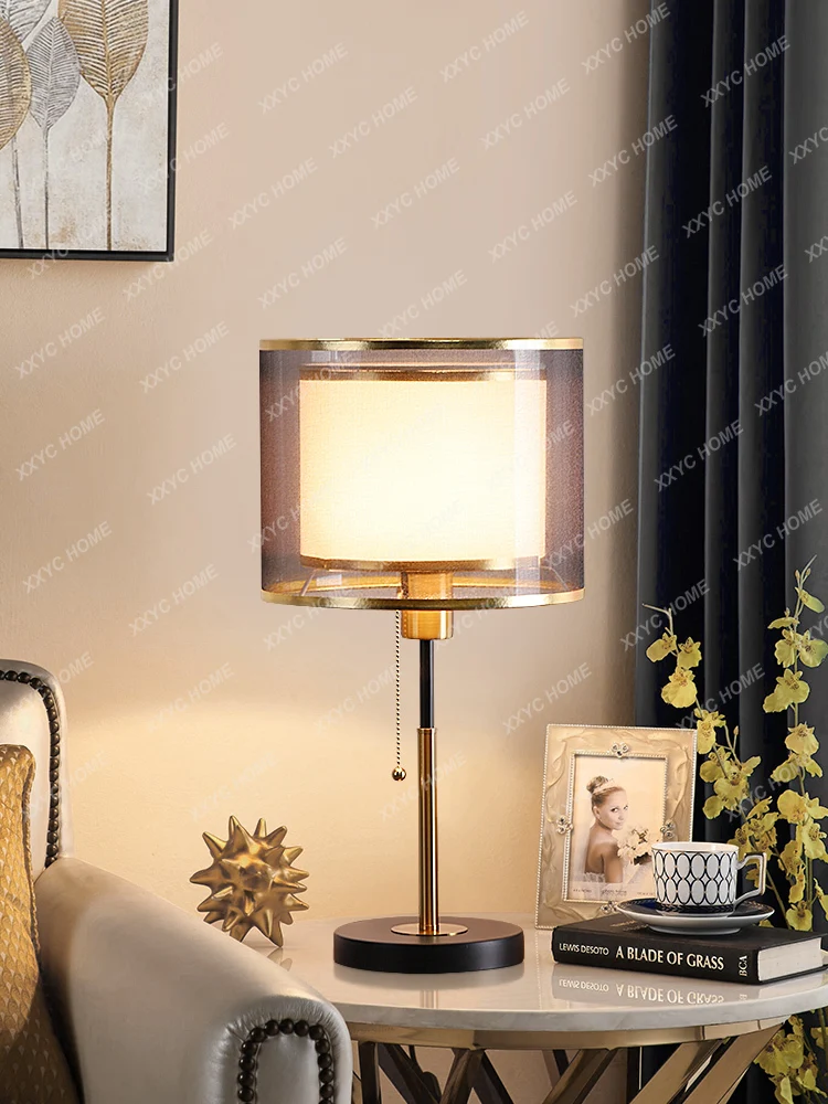

Table Lamp Bedroom Bedside Lamp Warm Romantic Fashion Master Bedroom Retro
