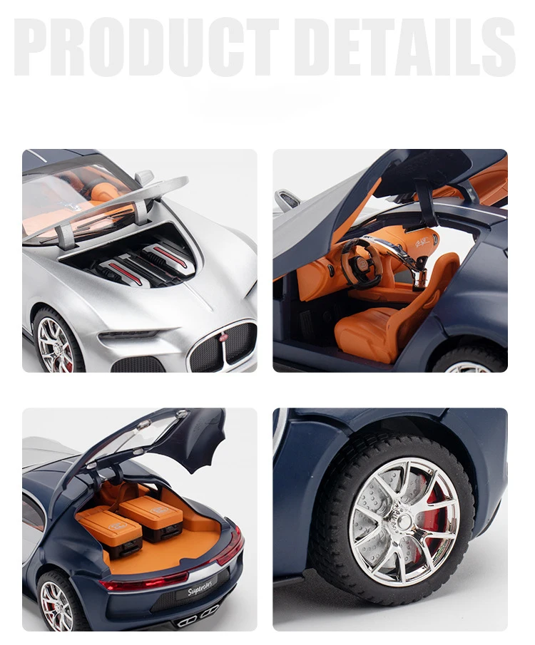 Bugatti Atlantik Super Car 1:24 Ölçekli Model Araba