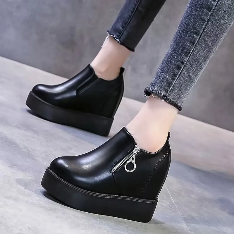 Female Chunky Women Casual Shoes Woman Platform trainers lady wedge comfy Fashion Low Top non slip Sneakers zapatillas de mujer
