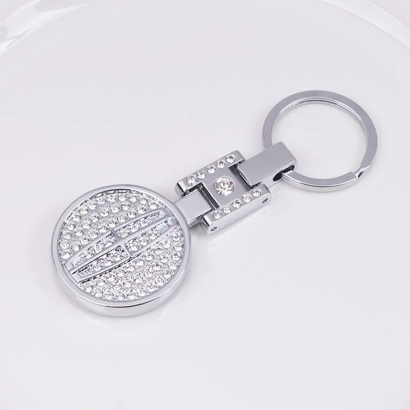 

Diamond Car Logo Pendant Keychain Car Trinket Keyring For Ford Lincoln Chevrolet Cadillac Tesla Buick Men Women Gift Jewelry