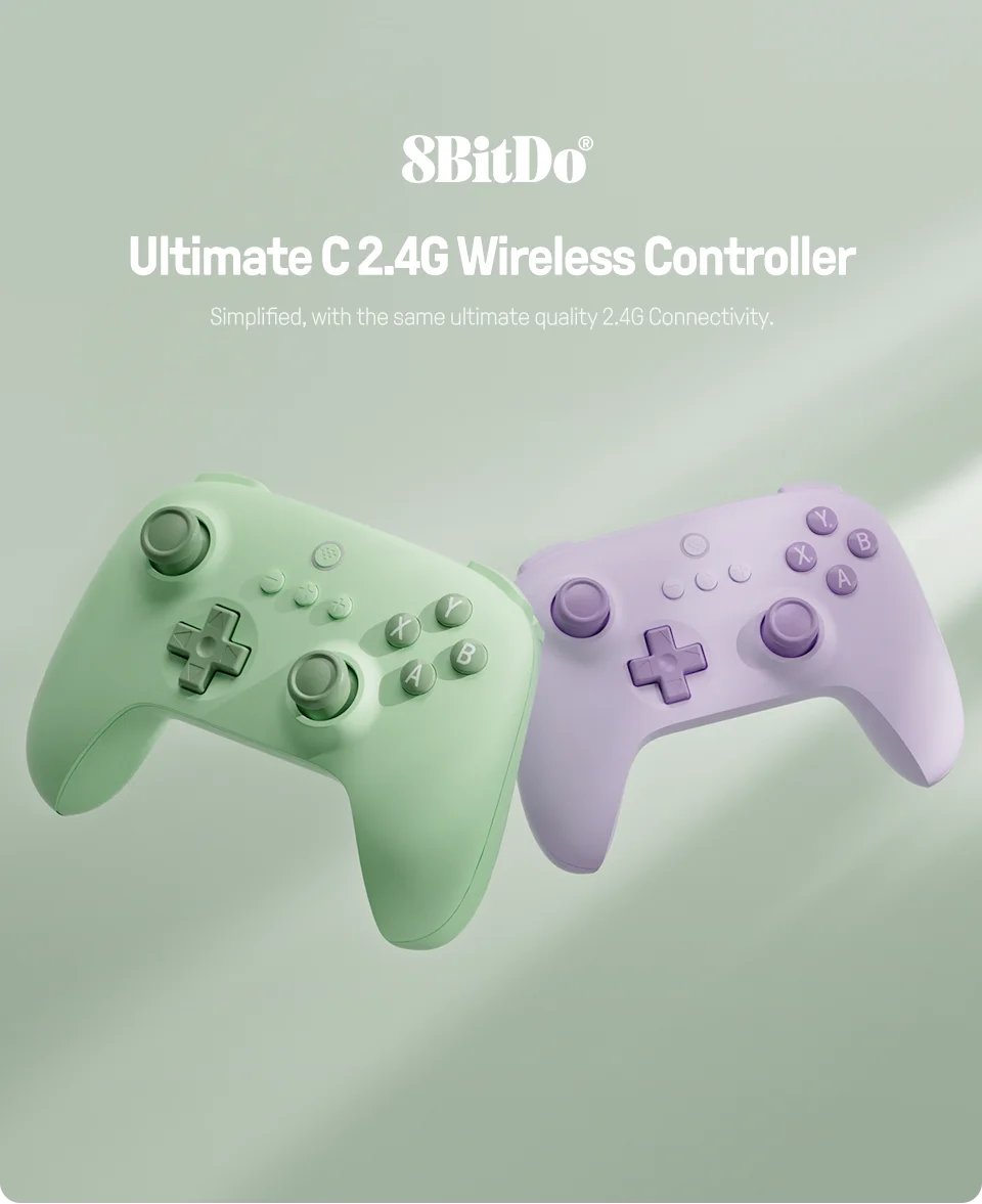 8bitdo-CONTROLADOR DE JUEGOS inalámbrico Ultimate C, 2,4G, para PC, Windows  10, 11, Steam Deck, Raspberry Pi, Android - AliExpress