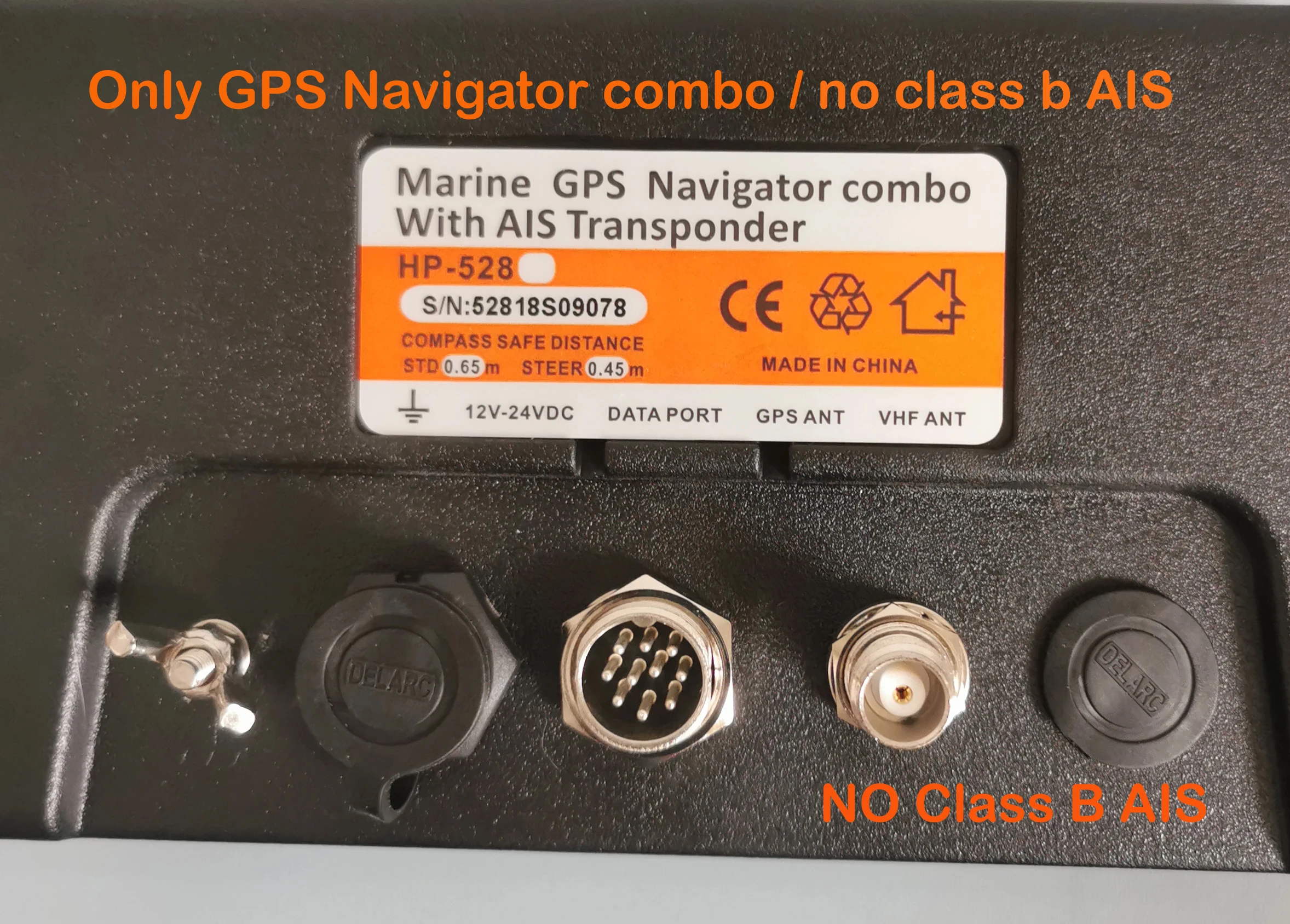 Matsutec HP-528 4.3-inch Marine GPS SBAS Navigator Locator Display Function Ship Boat Marine Navigator ( No AIS class B ) marine gps navigator