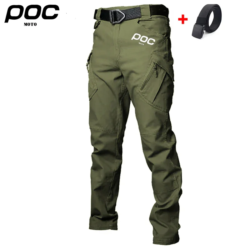New MOTO POC MTB Cycling Long Pants Male Bike Bottoms Mountain Bicycle Trousers Motorcycle Clothing Pantalones Gym Hombre