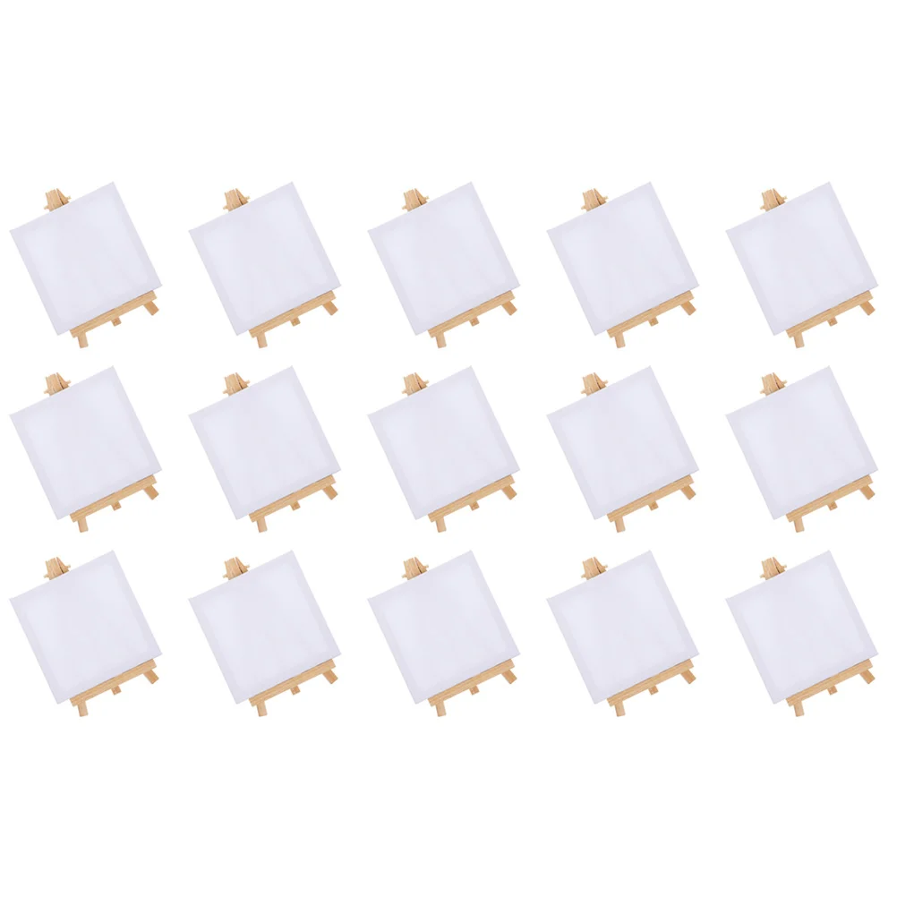 15 Sets Mini Easel Frame Display Large Wood for Painting Canvases Stand Table Top