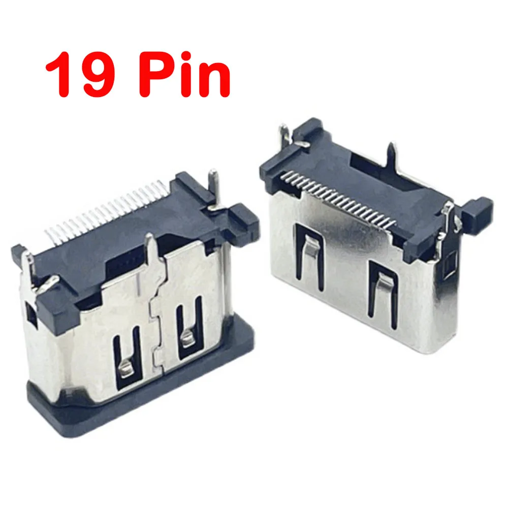 5PCSHDMIPortJackPlugConnector19PIN19PVerticalSMTSMD180