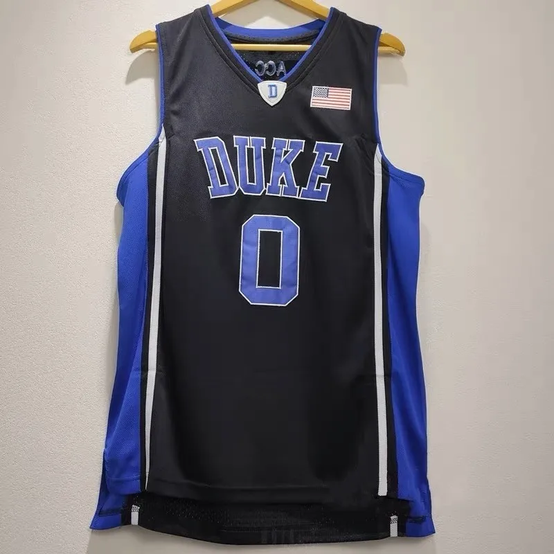 Basketball Jersey Men Women Oversize 0 Tatum Duke University Embroidery Sewing Breathable Sports High Street Hip Hop Sportswear basketball jerseys