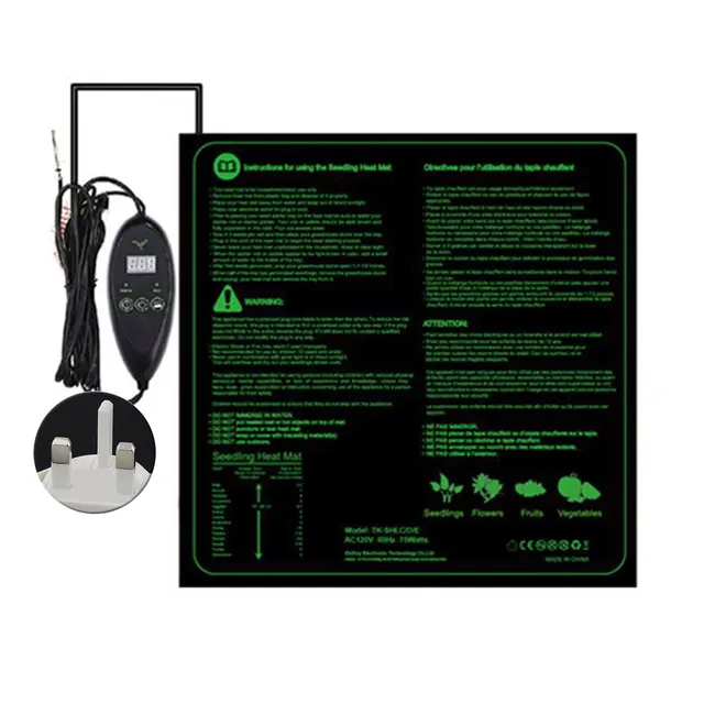Multifunkcionális A Digitális Termosztát Hüllőkkel Palánták Hőszőnyege Sörgyártás Ip67 Vízálló Üvegház Pvc Uk Eu Dug - Image 6
