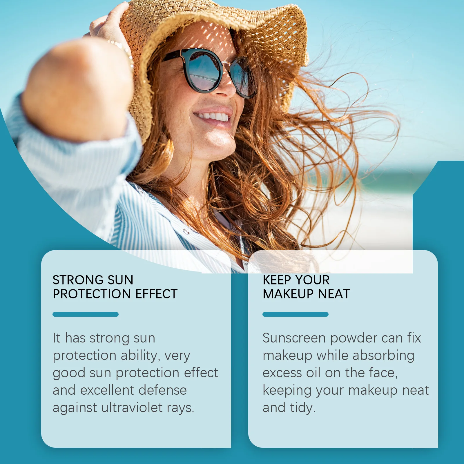 SPF50 Sunscreen Loose Powder Covering Pore Oil Control Translucent Matte Sunblock Waterproof Full Coverage Makeup Setting Powder