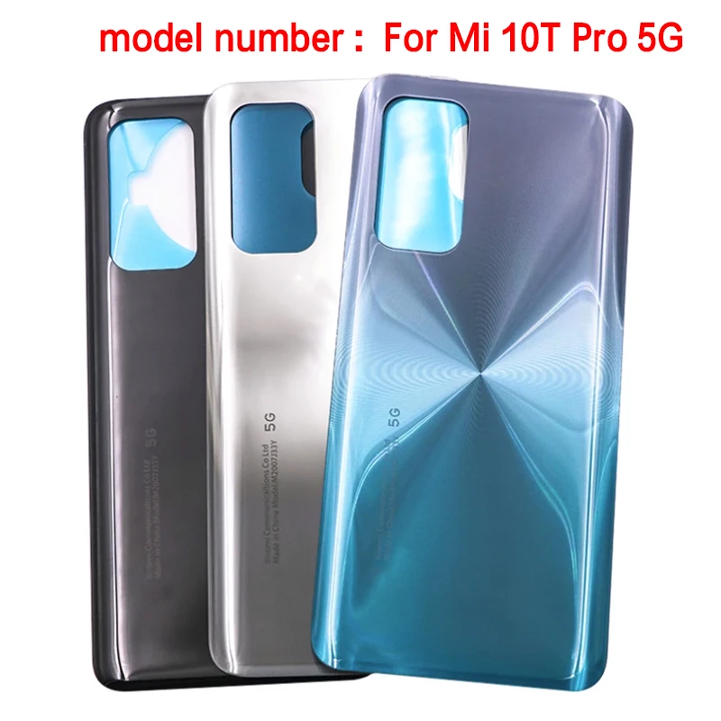 Vitre Arrière De Remplacement Pour Xiaomi Mi 10T Lite 5G (M2007J17G) - Noire - Neuf