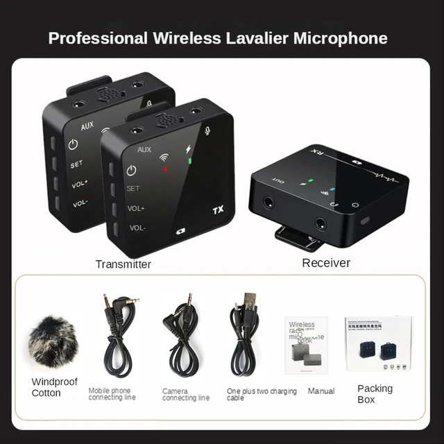 Rode Wireless Go II Wireless Microphone Dual Channel RX 2TX 200m  Transmission Mic for Phone DSLR Camera For Studio Interview - AliExpress