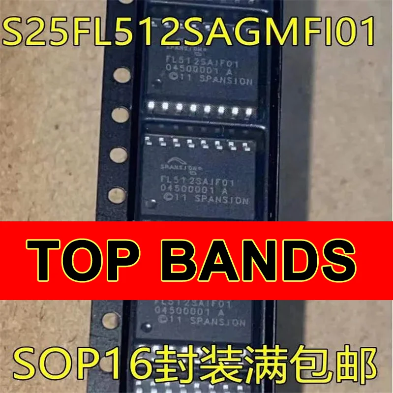 

New Original 1-10PCS S25FL512SAGMFI01 FL512SAIF01 SOP16 Chipset