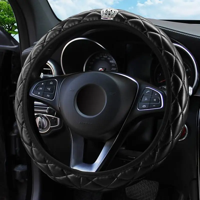 Steering Wheel Cover 37-38CM Diameter Universal Car Interior Accessories