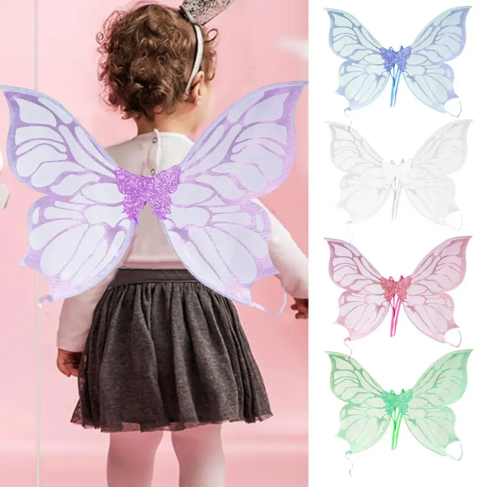 

Fairy Wings Organza Texture Girl Fairy Wings Fluorescence Girl Fairy Wings Photo Prop Party Favor