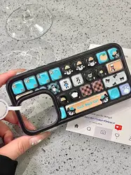**Funda para teléfono de gato negro de la suerte para aliviar el estrés**