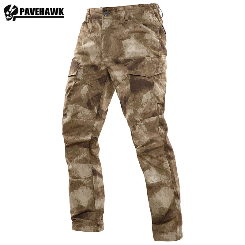 

Mens Multi Pocket Tactical Pants Waterproof Wear-resistant Outdoor Training Straight Leg Trousers Field Combat Overalls Male