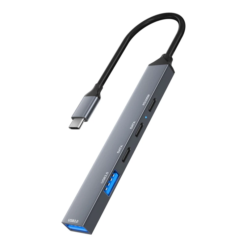 

5 Ports USB C Hub – 5Gbps USB Hub for Laptop, USB Hub Multiport Adapter TypeC