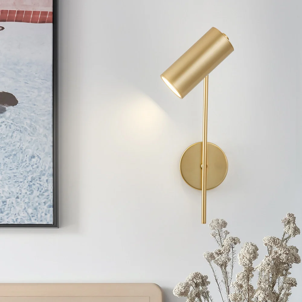 Rotatable Wall Lamp led light led wall lamp wall light Modern Living Room Background LED Wall Light Bedroom Bedside Light Aisle Long Pole Switch Lamp