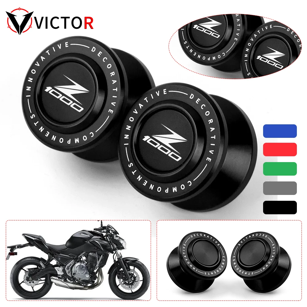 

For Kawasaki Z Z750 Z800 Z1000 2017 2018 2019 2020 2021 2022 2023 Motorcycle M8 Swingarm Slider Swing Arm Spools Stand Screws