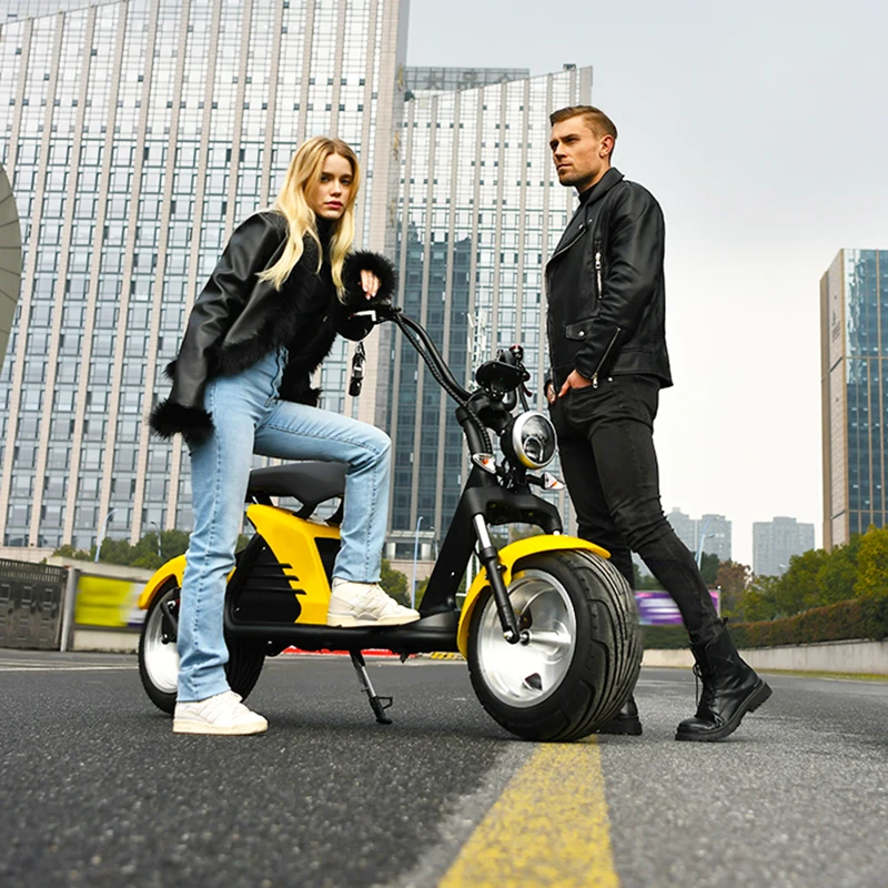Adult Electric Motorcycle 3000W Motor Max Speed 75 KM/H 18 Inch Fat Tire 60V30AH Mileage 60-80KM 2 Wheel E Scooter